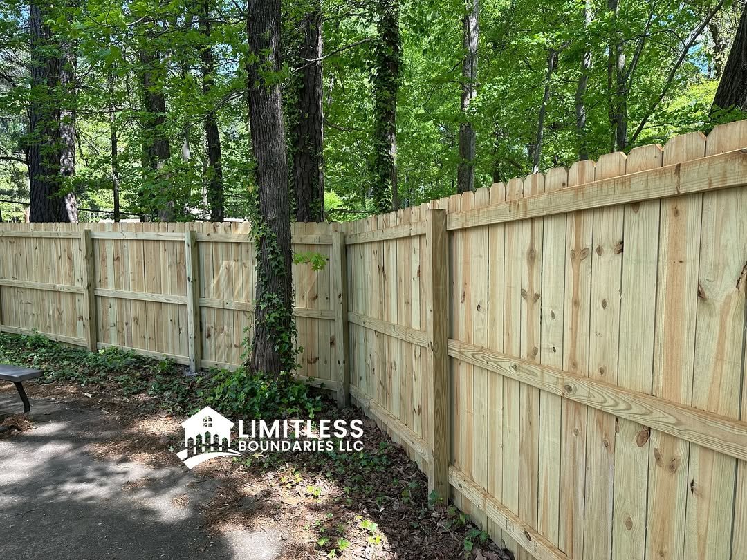 Commercial-wood-fence-installed-in-cary