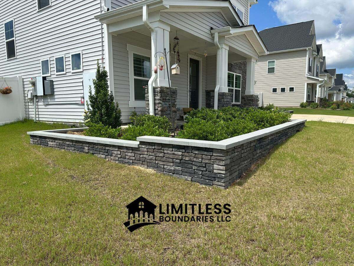 square flower bed edging in fuquay varina nc